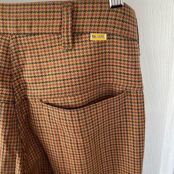 Big Yank Tweed Vintage straight-leg Pants Houndstooth Trousers - Picture 1 of 14